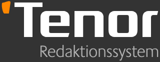 Logo: 'Tenor Redaktionsystem